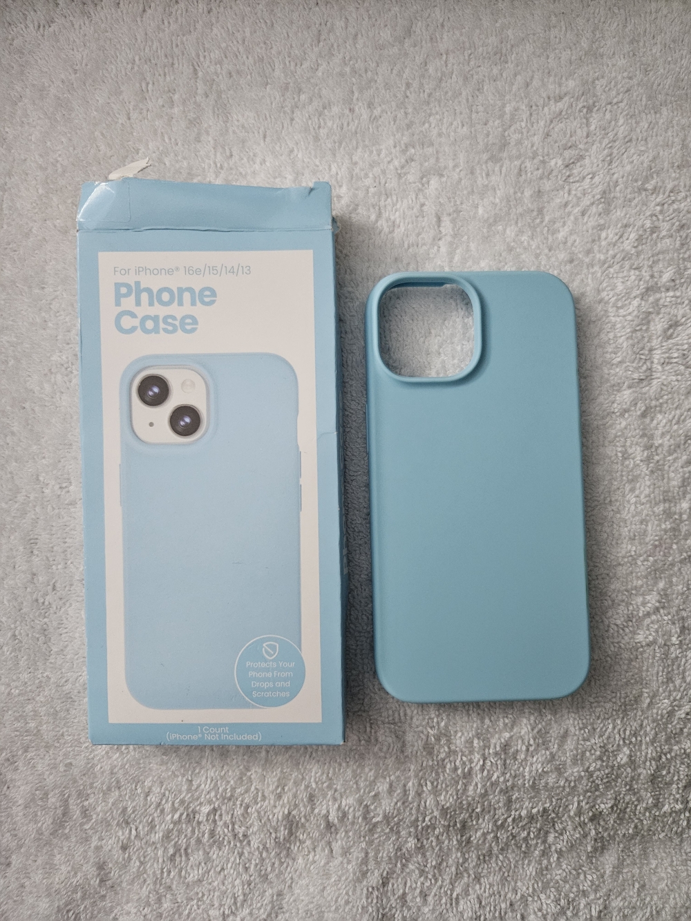 GEMS Apple iPhone 16e 15 14 13 Phone Case Sky Blue Shockproof Wireless Charging